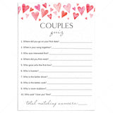 Fun Couples Quiz Questions Printable by LittleSizzle
