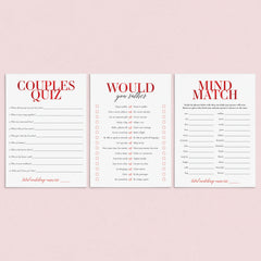 Two Hearts One Mind Couple Games Printable Couple Games 