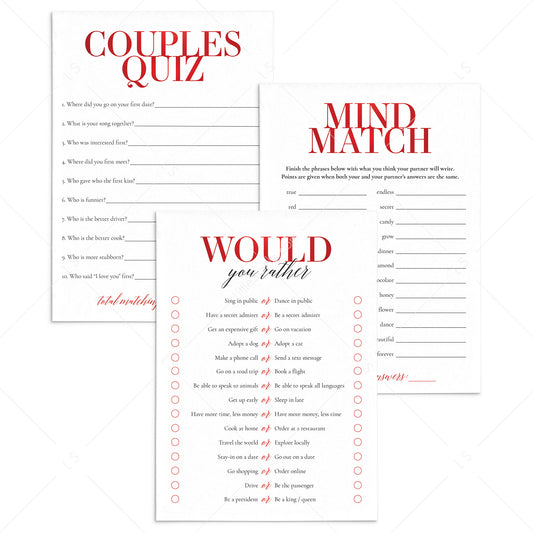Couples Games Bundle Printable by LittleSizzle