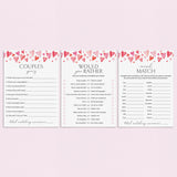 Printable Couples Game Cards by LittleSizzle