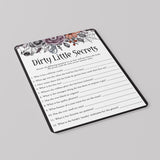 Halloween Hen Party Game Dirty Little Secrets Printable