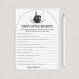 Bride or Die Party Game Dirty Little Secrets Printable by LittleSizzle