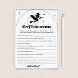 A Witch Is Getting Hitched Party Game Printable Dirty Little Secrets by LittleSizzle