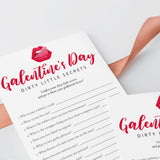 Hilarious Galentine's Day Game for Adults Dirty Little Secrets Printable