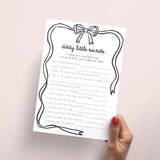Black Bow Galentines Party Games Printable