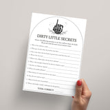Bride or Die Party Game Dirty Little Secrets Printable
