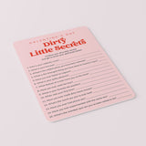 Galentines Dirty Little Secrets Printable Game Retro Pink and Red