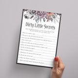 Halloween Hen Party Game Dirty Little Secrets Printable