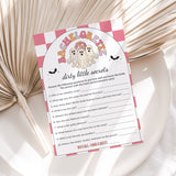 Boochelorette Party Game Dirty Little Secrets Printable