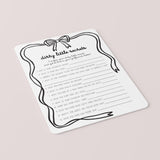 Dirty Little Secrets Adult Galentine's Game Printable Coquette Theme