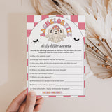 Boochelorette Party Game Dirty Little Secrets Printable