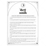 Dirty Minds Game of Naughty Clues with Answers Printable by LittleSizzle