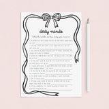 Bachelorette Games Black Bow Theme | Hen Do Party | Hens Night Games