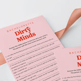 Bachelorette Dirty Minds Answers Included Printable Game
