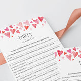 Adult Game Dirty Minds Printable with Answer Key