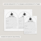 Printable Dirty Minds Game with Answer Key Bride or Die Party