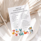 Dog Birthday Party Games Bundle Printable