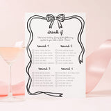 Printable Bachelorette Drinking Game Questions