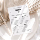 New Year's Party Drinking Game Printable