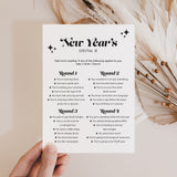 New Year's Party Drinking Game Printable