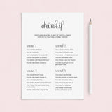 Printable Drinking Game for Women's Birthday Party by LittleSizzle