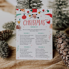 Let's Get Lit Christmas Party Drinking Game