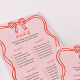 Girls Night Games Printable Wavy Border