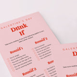 Galentines Game Drink If Printable Pink and Red