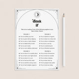 Drink If Bachelorette Weekend Game Boho Celestial by LittleSizzle