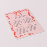 Fun Bachelorette Drink If Game Coquette Theme