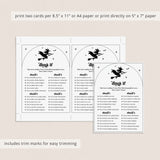 Let's Go Witches Bachelorette Party Drink If Game Card Printable