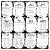 Eerie Grunge Halloween Party Games Bundle | 12 Printable Games by LittleSizzle