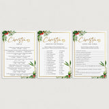 Christmas Dinner Party Trivia Games Printable by LittleSizzle