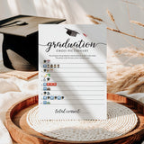 Graduation Party Emoji Game Printable