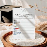 Graduation Emoji Game with Answer Key Printable