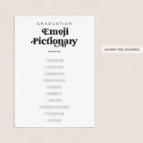 Printable Graduation Emoji Pictionary Answers Included