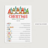 Printable Christmas Emojis Pictionary with Answer Key