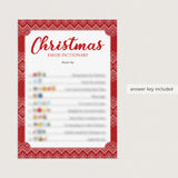 Christmas Emojis Game with Answer Key Printable