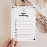 Emoji Pictionary Game for Halloween Party | Celestial Theme
