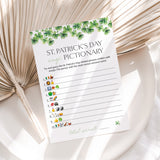 Emoji Pictionary for St Patricks Day Party Printable