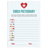 Nurse Emoji Pictionary Game Printable Nurses Party Game by LittleSizzle