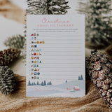 Winter Holiday Emoji Pictionary Game Printable