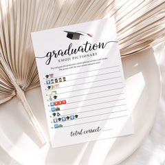 Graduation Party Emoji Game Printable