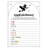 Wicked Witch Bachelorette Emoji Pictionary Game with Answers Printable by LittleSizzle