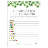 Emoji Pictionary for St Patricks Day Party Printable by LittleSizzle