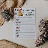Christmas Songs Emoji Pictionary Game Printable