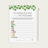 Emoji Pictionary for St Patricks Day Party Printable by LittleSizzle