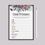 Halloween Bachelorette Party Emoji Game with Answer Key by LittleSizzle