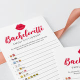 Emoji Pictionary with Answers Bachelorette Game Printable