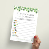 Emoji Pictionary for St Patricks Day Party Printable